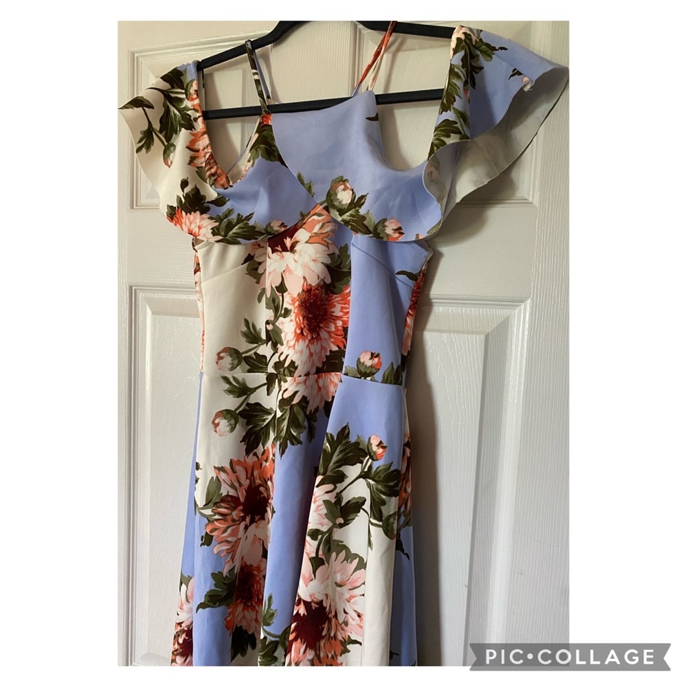 Blue/White floral dress